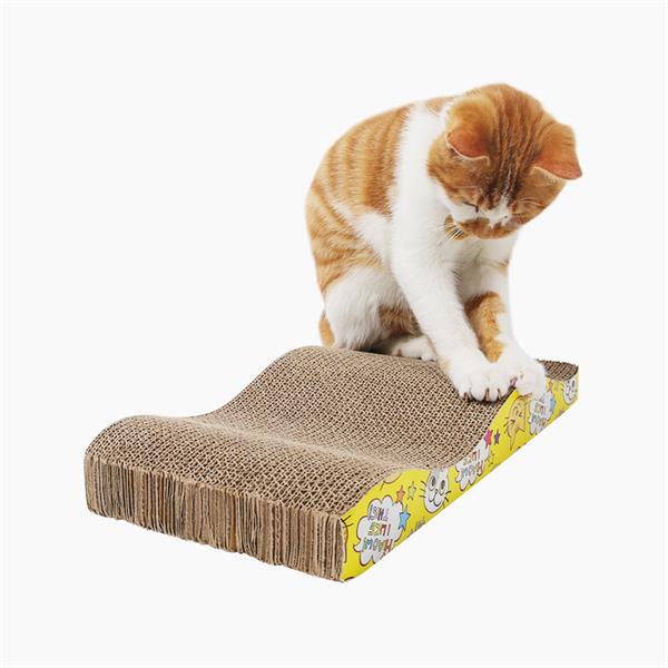 đồ chơi cho mèo cào bằng giấy carton  (hình gợn sóng) - S20-08